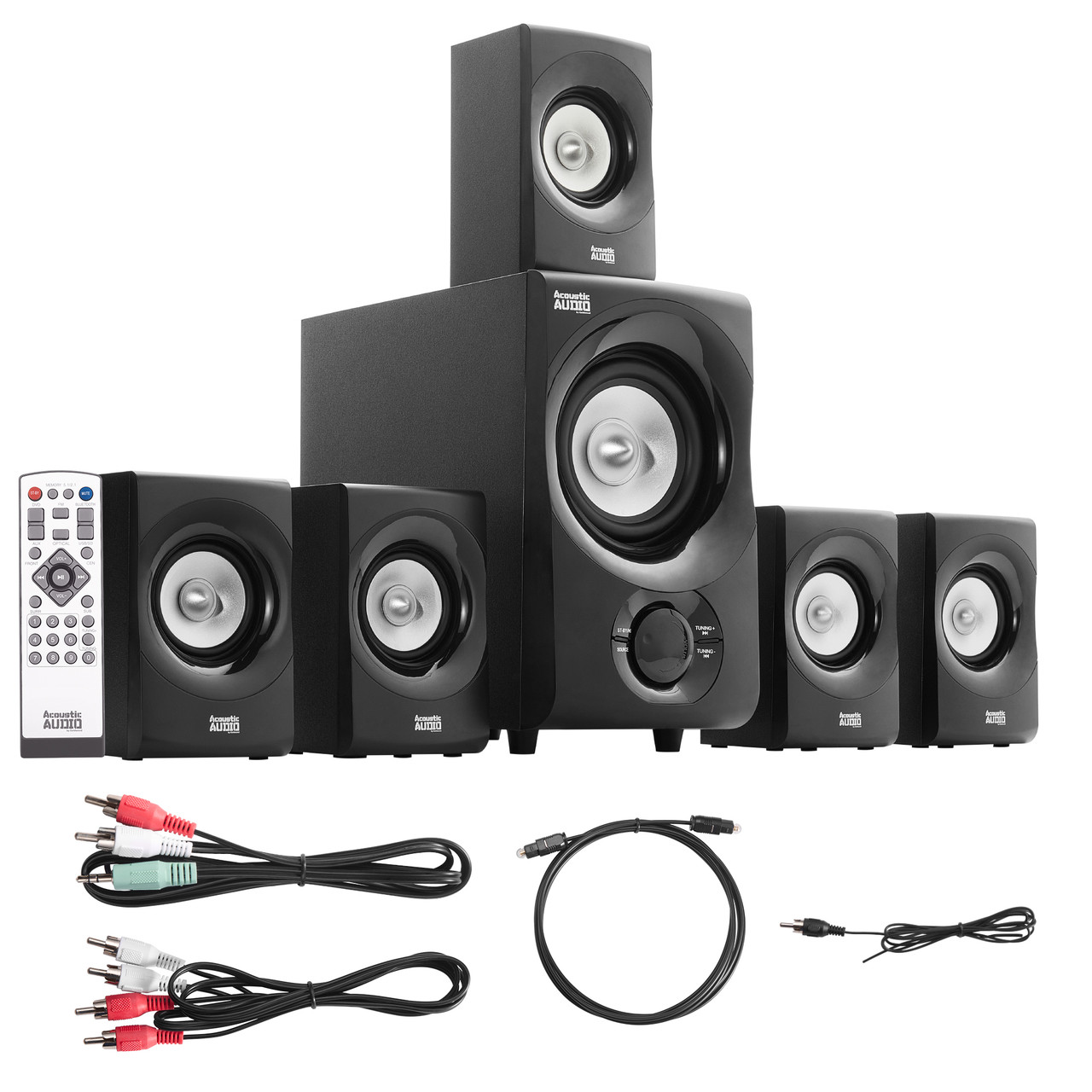 AA5171 Bluetooth 5.1 Speaker System Home Theater with FM Tuner
